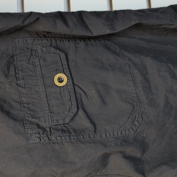 NWT Fresh Produce Black Stretch Broadcloth Safari Pedal Pusher Shorts - Size XL - Picture 5 of 7
